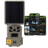 Moultrie Edge Solar Trail Camera front with integrated solar panel